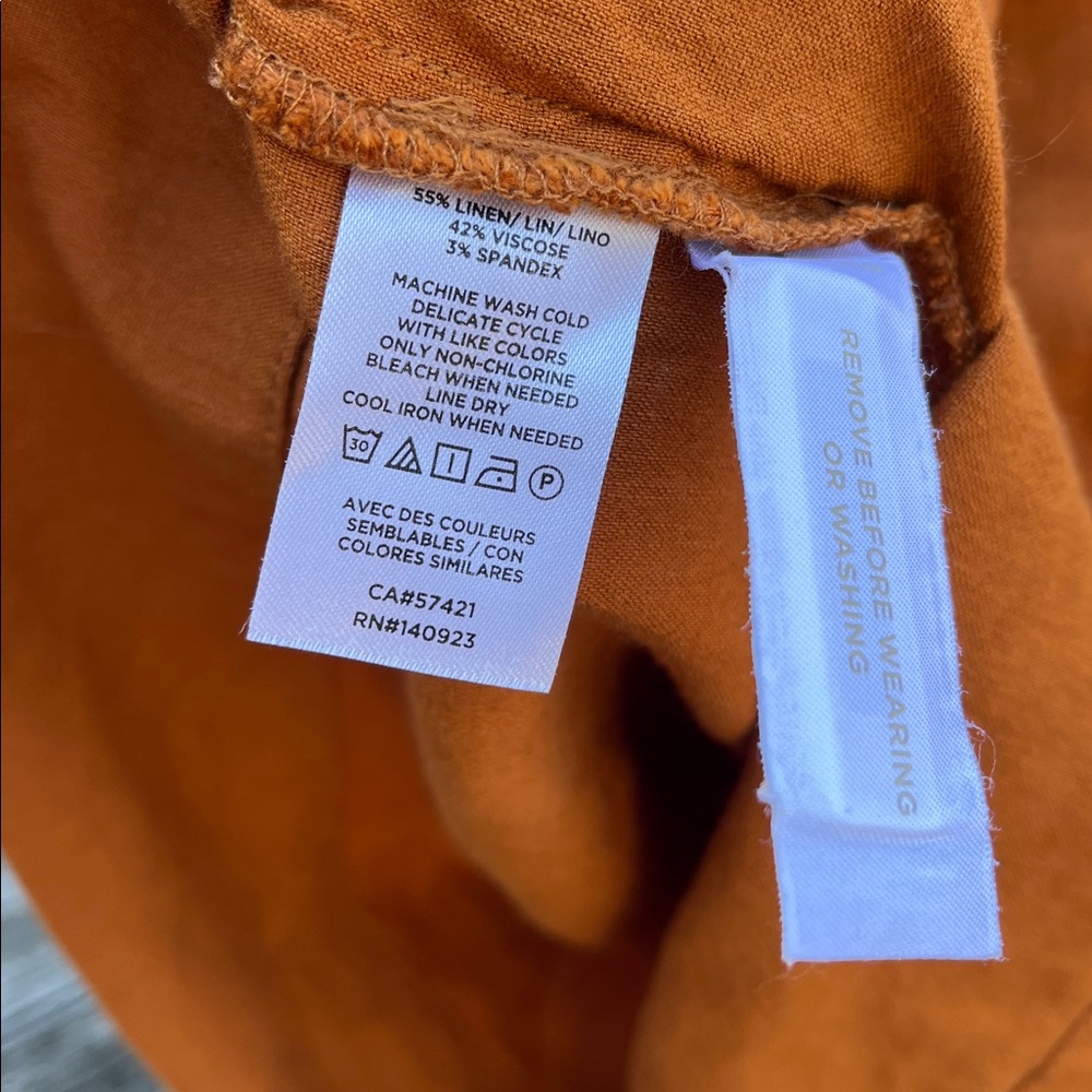 Minimalist linen midi with pockets🍁🍂 - Picture 6 of 7